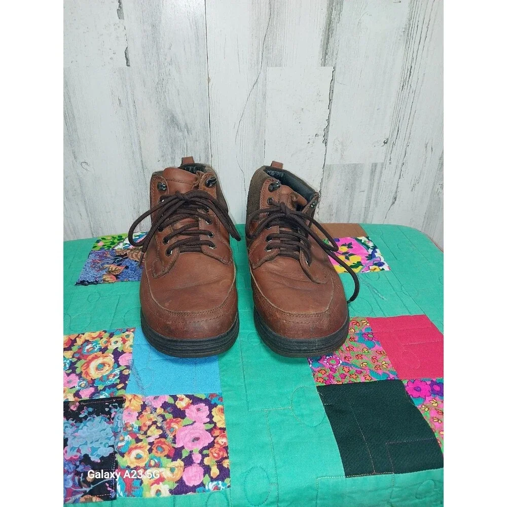 Abeo 24/7 Ridley Boots Lace Up Slip Resistance Brown Men's Size 11.5